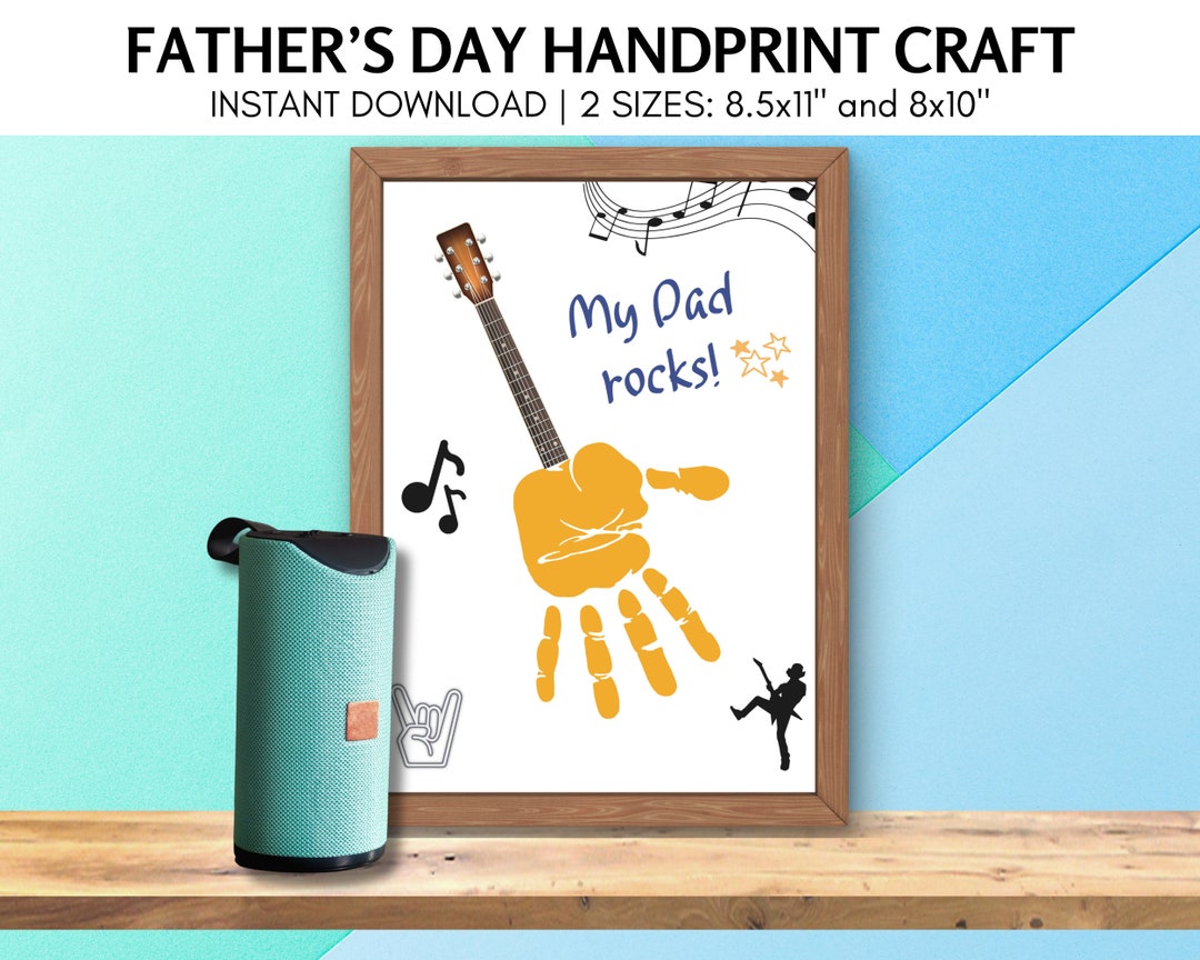 Father's Day Handprint Crafts, Fathers Day Handprint Art