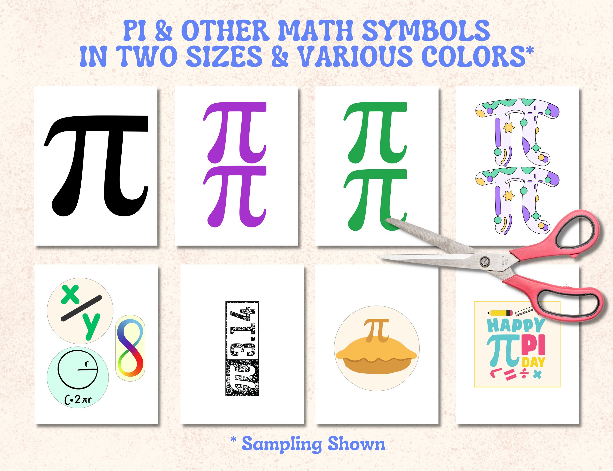 Pi Day Bulletin Board Kit, Classroom Decor, Printable March Bulletin