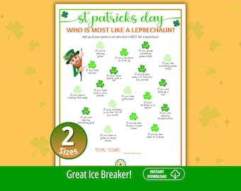 Who Is Like a Leprechaun, St Patricks Games, Leprechaun Game, St Patricks Day, Family Game Night, Classroom Party Games, Irish Party Games