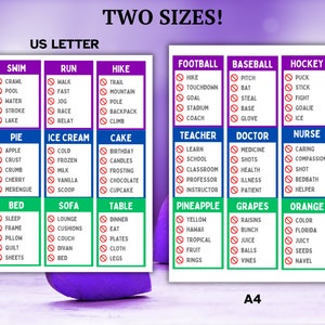 Forbidden Words Game, Senior Games, Dementia Games, Guess the Word Game, Dementia Cards, Brain Games. Senior Trivia image 3