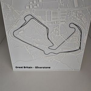 3d printed Silverstone F1 circuit