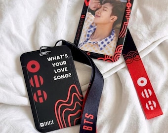 BTS Photocard Holder and Lanyard, Toploader Holder for Album PC - ARIRANG Ver