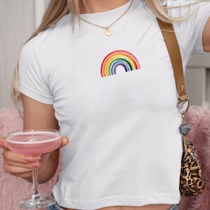 Pride Baby Tee, LGBT Rainbow Shirt, LGBTQ Pride Shirt, Pride Month Top, LGBTQ Gifts, Rainbow  Pride, Lesbian T-Shirt, Gay Pride Tshirt