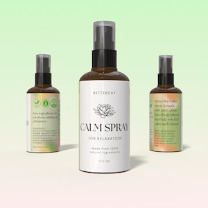 Calm Spray for Relaxation, Anti-Anxeity Organic All Natural Remedy, Aromatherapy