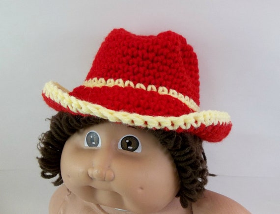 crochet cowboy hat for doll