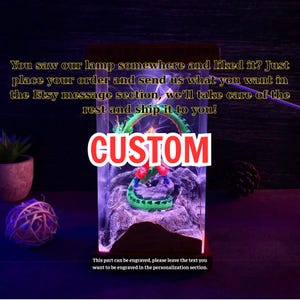 Epic Anime-Inspired Resin Lamp – Glowing Dragon & Warrior Scene | RGB LED Light for Desk or Gift - Gift for Him, Gift for Friend