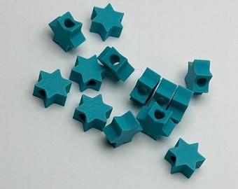 50pcs - Star Of David Beads - Necklace and Bracelet Beads - Kids Crafts