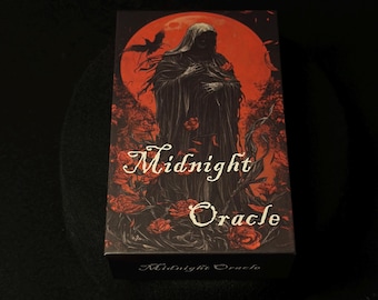 Baraja de Oráculo de Medianoche / Cartas de Tarot Góticas / Regalo de Brujería de Fantasía Oscura