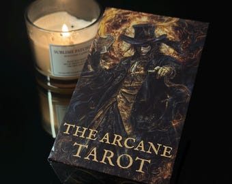 El Tarot Arcano / Tarot de Fantasía Oscura, 78 cartas con guía / Tarot gótico ocultista
