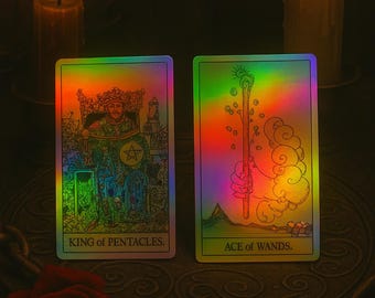 holographic tarot cards rider waite Reflective Tarot Featuring Radiant Rider-Waite