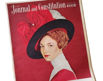 Atlanta Journal and Constitution Magazine 50th Anniversary Issue October 28 1962 History Advertising News