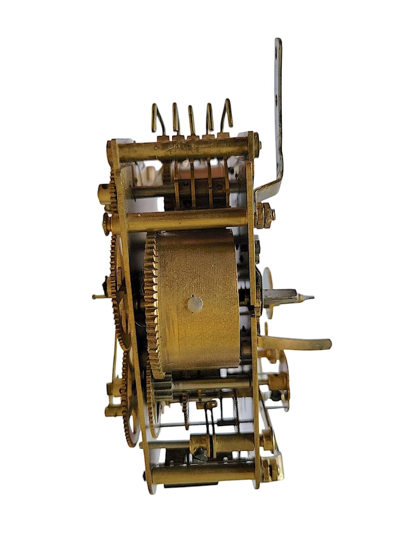 Westminster Clock Movement with Hands: Brass Gears for Steampunk Art Supply image 3