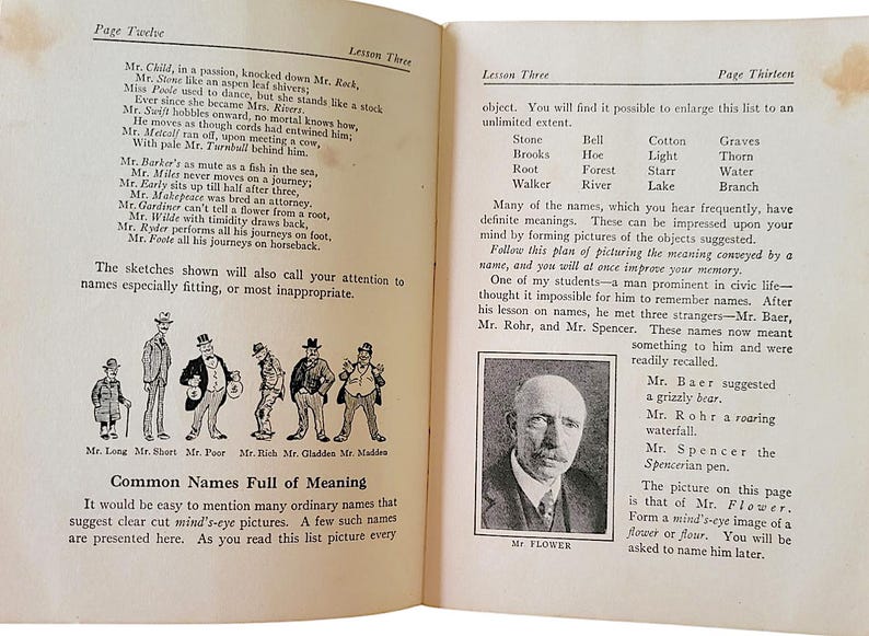 Roth Memory Course: Complete 1918 Antique Self-Improvement Pamphlets bild 4