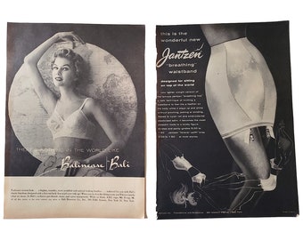 Vintage 50's Brochure Lingerie Brassiere Stockings Girdle Store Shop  Display Counter Advertising Glamour Beauty Cosmetics -  Canada
