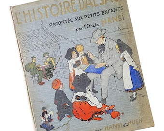 Antique French Children's History Book: L'Histoire d'Alsace, 1913