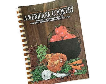 Vintage Americana Cookery Illustrated Cookbook of Traditional Regional Recipes 1971