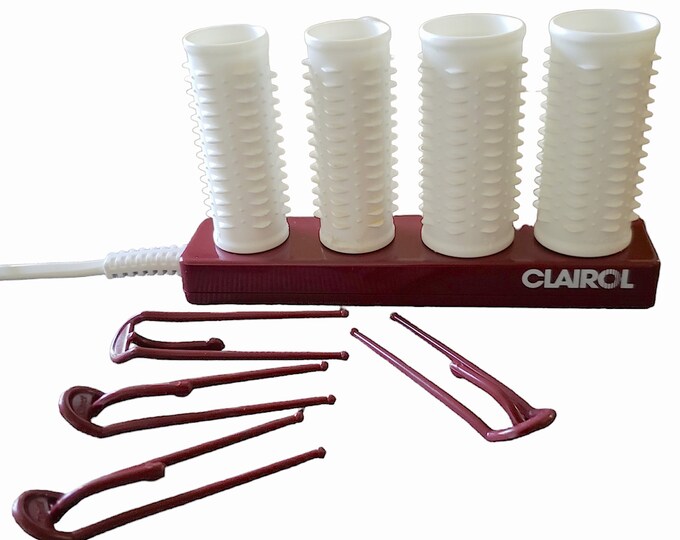 Clairol Electric Rollers Curlers in Vinyl Case Beauty Appliance Etsy
