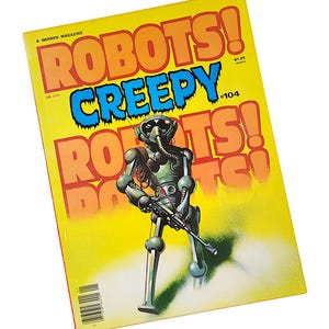 Creepy Magazine January 1979 Issue #104 Robots Comics Vintage Ads