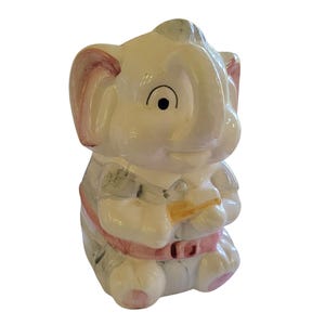 Vintage Cute Elephant Planter Home Nursery Shelf Animal Decor