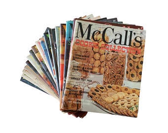 McCall's Cookbooks Set of 18 Softcover Books 1965 Vintage Mid Century Recipes Party Ideas Cocktails Cakes Cookies Casseroles
