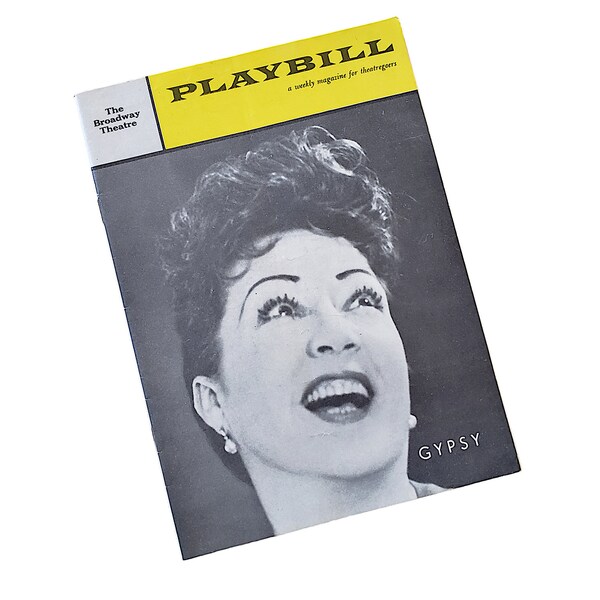 Gypsy Musical Playbill 1959 Original Broadway Cast Ethel Merman Stephen Sondheim Jerome Robbins