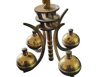 Four Ball Clock Pendulum Steampunk Assemblage Mixed Media Found Object Art Supplies