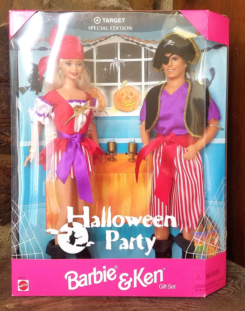 Barbie and Ken Halloween Party Pirates 1998 in Original Box image 0