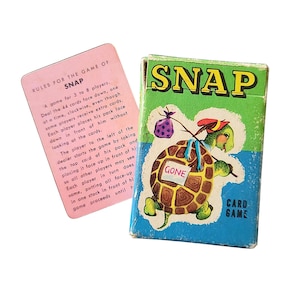 Whitman Snap Miniature Card Game Complete Set Animal Illustrations