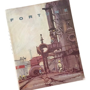 Fortune Magazine November 1964 Midcentury Cover Art Vintage Advertising History Business Politics