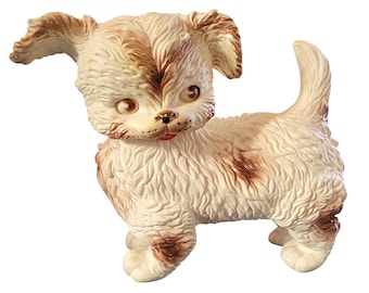 Rubber Puppy Dog Vintage Mid Century Squeaky Toy by the Edward Mobley Company