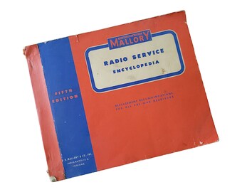 Mallory Radio Service Encyclopedia 5th Edition Softcover Reference Book 1946