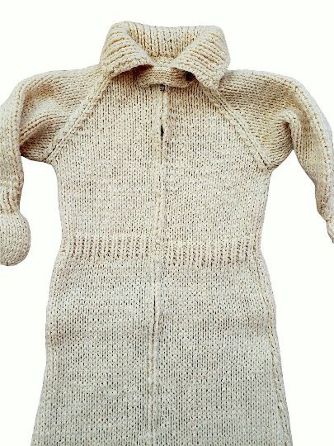 Pale Yellow Baby Bag Sweater Bunting Metal Zipper Gender Etsy