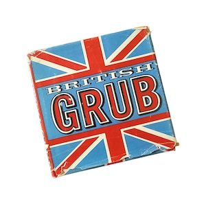 British Grub by Brian Murphy 1969 Vintage Illustrated Cookbook Recipes Hardcover with Dust Jacket Classic English Food
