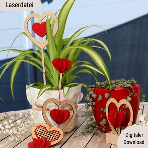 SVG laserbestand "Harten" inclusief commerciële licentie - Geweldige basisset voor Moederdag, bruiloften, verjaardagen en meer