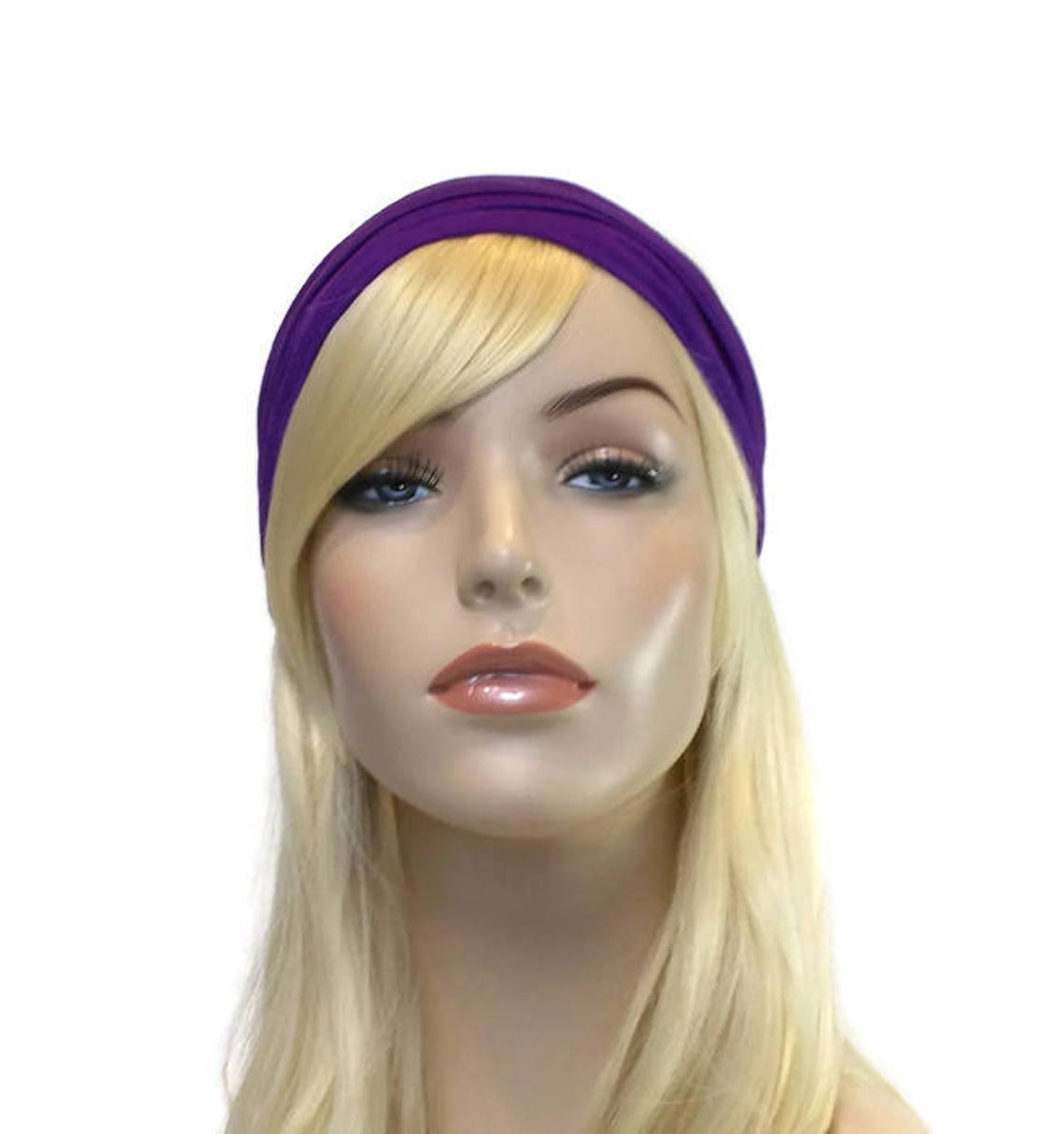 Purple Headband Stretchy Headband Head Bands for Women Etsy