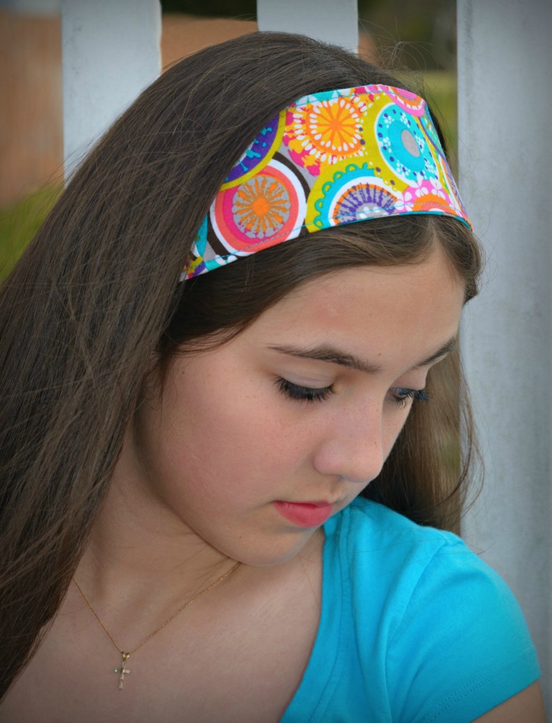 Colorful Headband Reversible Headband Cute Headbands Teen Etsy