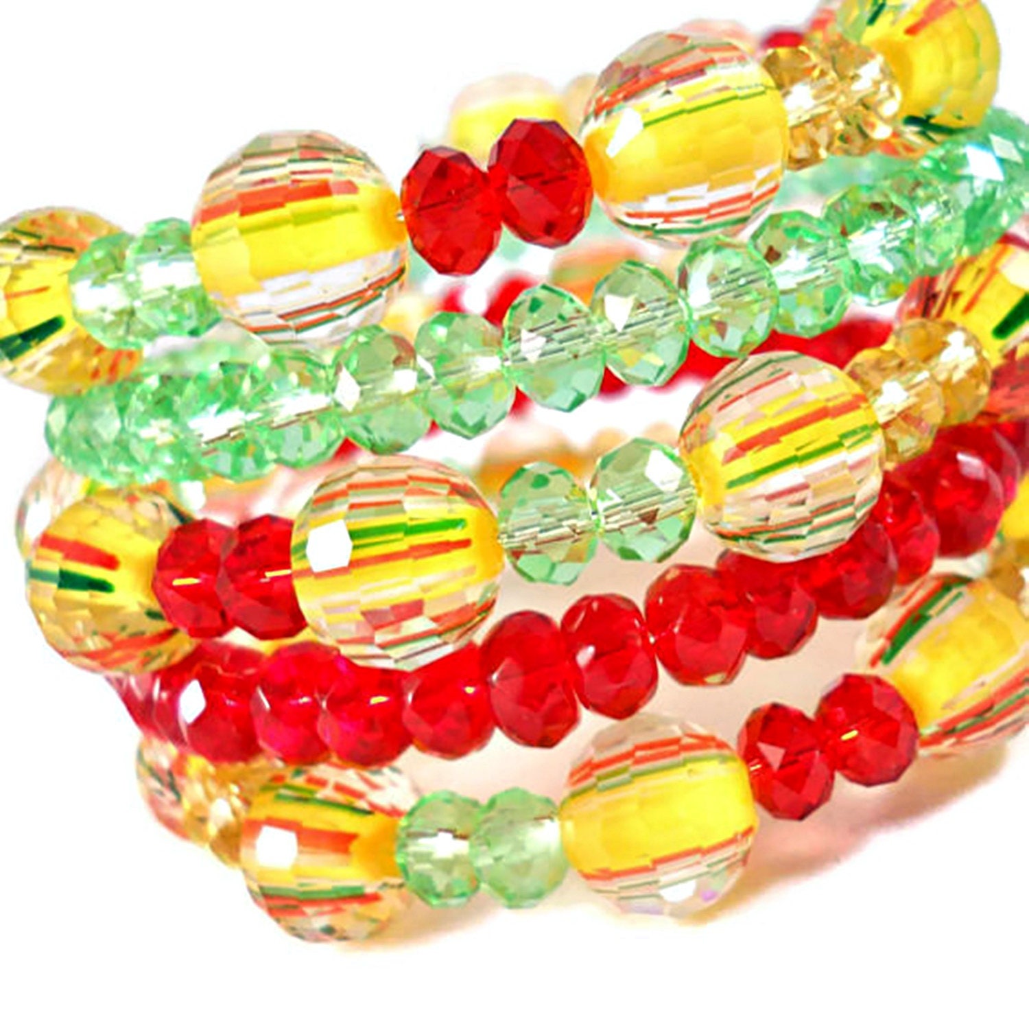 Yellow Bracelet Yellow and Red Colorful Bracelet Set No Etsy