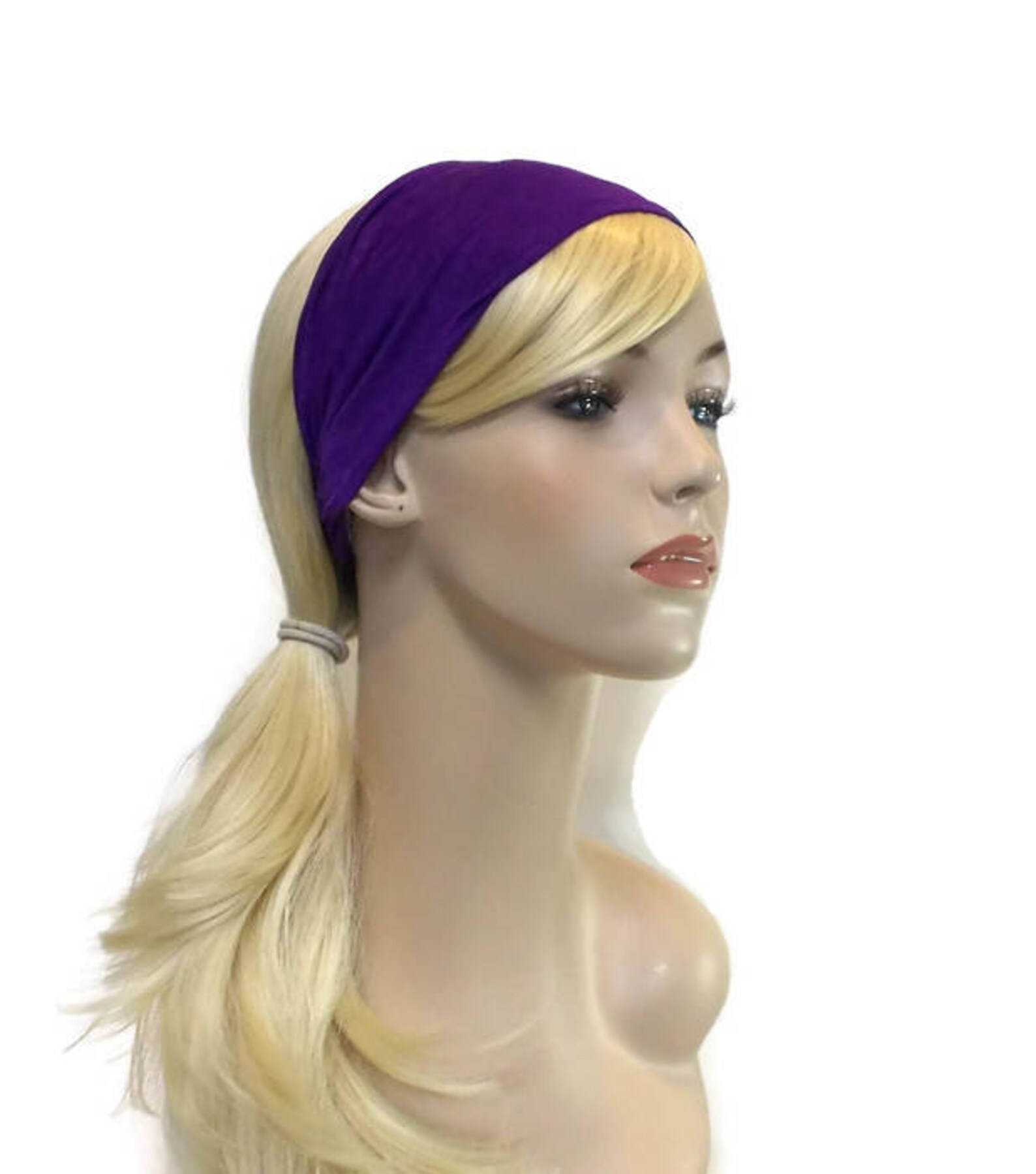 Purple Headband Stretchy Headband Head Bands for Women Etsy