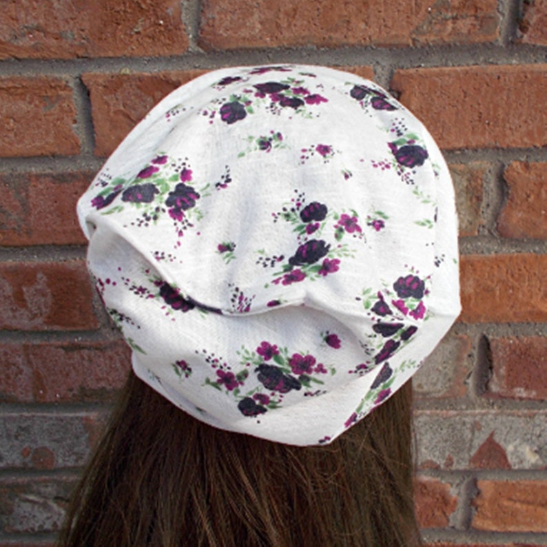 Floral Beanie for Women Lightweight Hat Fabric Beanies Etsy