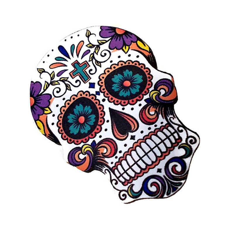 Cute Gifts for Friends Sugar Skull Brooch Backpack Buttons Pins for Backpacks Pins for Jackets Stocking Stuffers Teens Wooden Brooch
