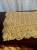 Crochet Afghan California King (116inWx94inL) - Bedspread - Coverlet - Throw - Blanket    ''SHELLS GALORE''   in Buttercream 