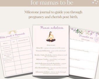 Hitos de Mamá: Un Diario de Reflexiones sobre el Embarazo