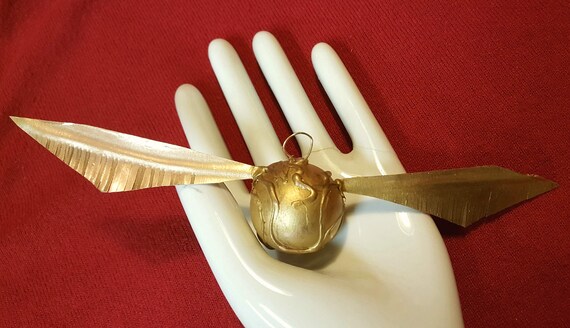 Golden Snitch Harry Potter Inspired Cosplay Wizarding Ornament Quidditch Decor Christmas Tree
