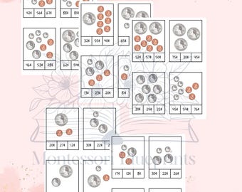 Montessori Money Counting Clip Cards – Printable Coin Value Matching Activity