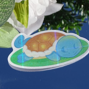 Schiggy Sleepy Sticker (crossholo)