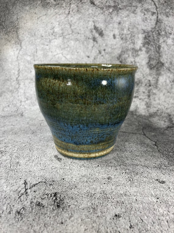 Green and Blue Stoneware Bowl