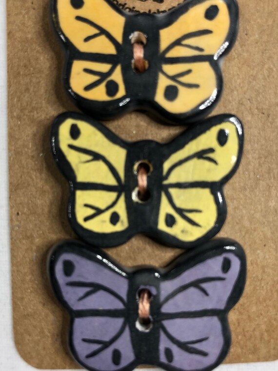 Butterfly Buttons/ Tri-Color Butterfly Buttons