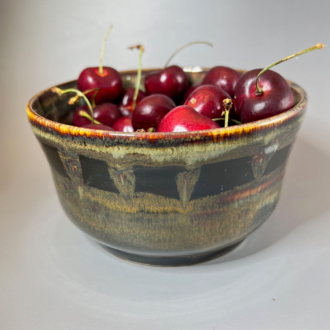 Unique Serving Rocks River Rock Earth Tone Stoneware Serving Bowl - Etsy