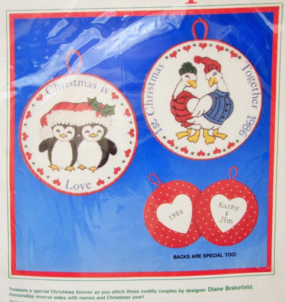 Dimensions Crewel Christmas Kits Ornaments NIB Vtg Several To Choose From New