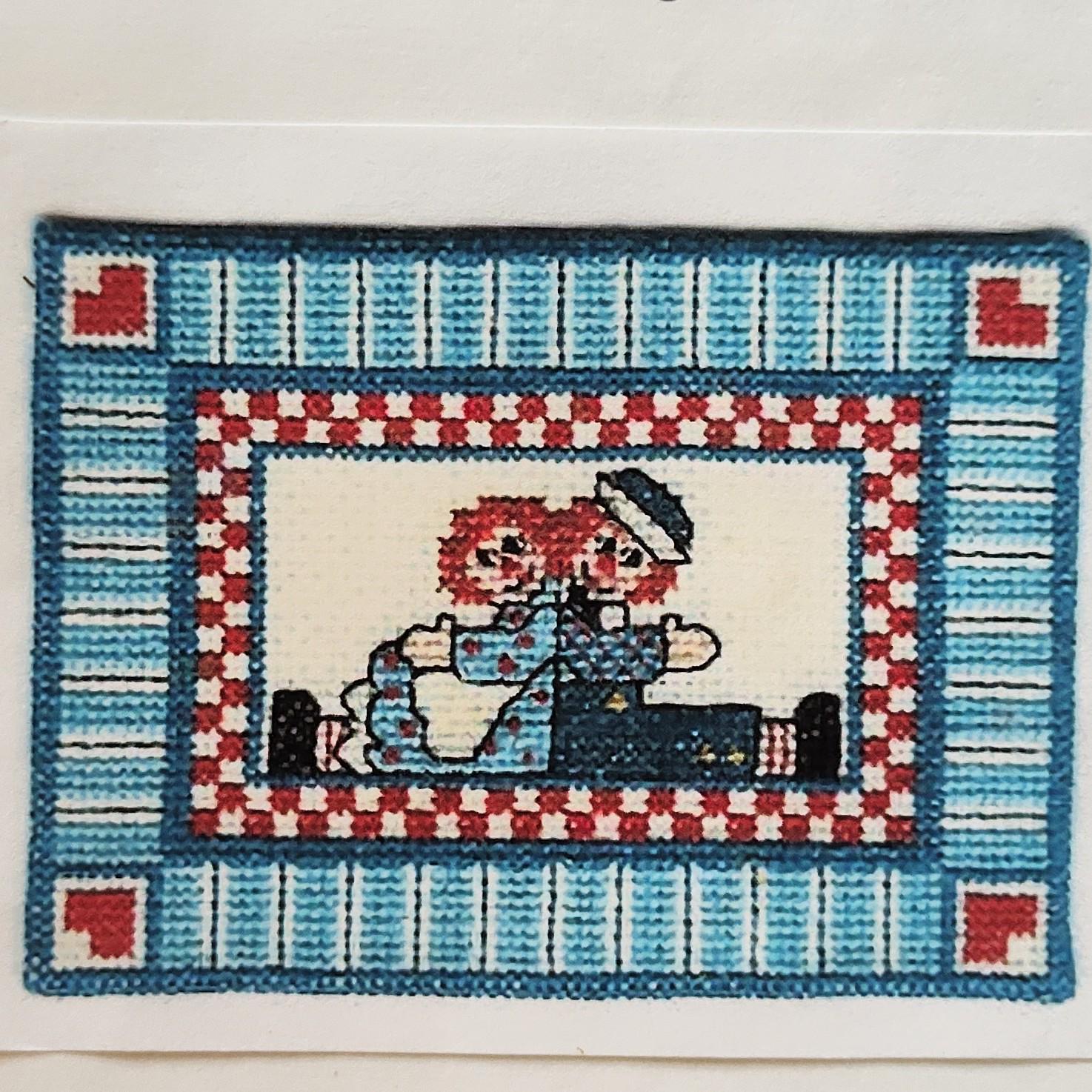 希少✨️Raggedy Ann & Andy パッチワーク ラグ マット 希少✨️Raggedy Ann & Andy パッチワーク ラグ マット VINTAGE
